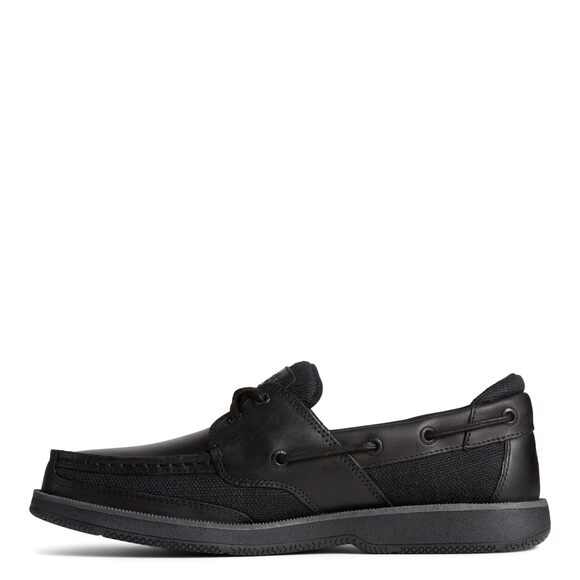 NWT Sperry Men’s Surveyor 2-Eye Boat Shoe Black Size 8